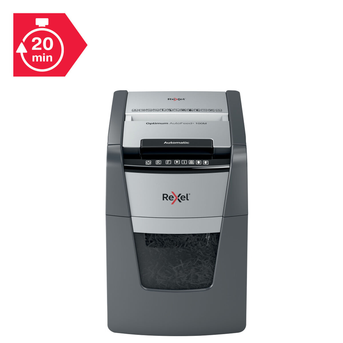 Popieriaus smulkintuvas (itin smulkus) Rexel Optimum Auto+ 100M